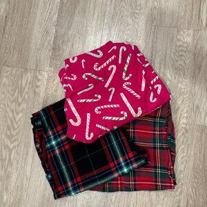 Bundle of 3 jogger style flannel pajama pants; Walmart + Old Navy